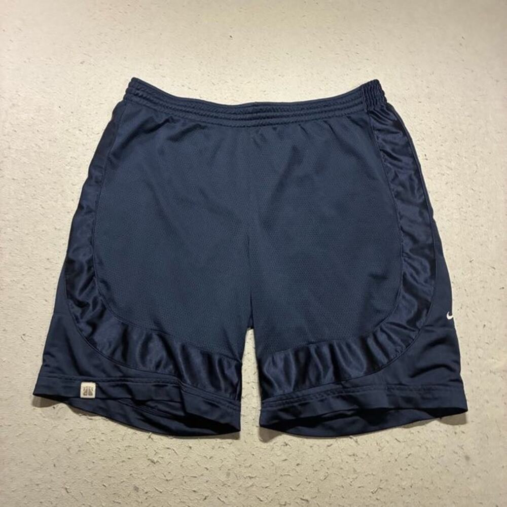 Vintage Y2K Nike Basketball Shorts Mens XL Blue Shiny Drawstring